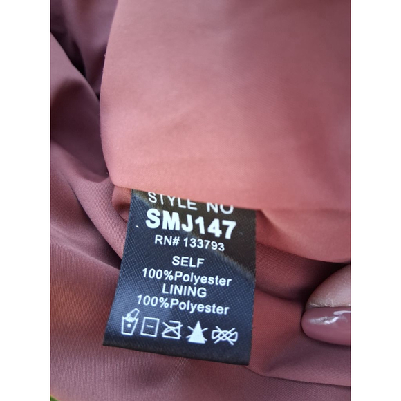 POL Rust Quilted Puffer Jacket Size L EUC - Picture 14 of 16